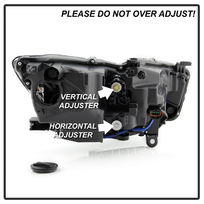 SPYDER 14-17  Infiniti Q50 HID (w/o Adaptive) Projector Headlights - OE Left 9946288