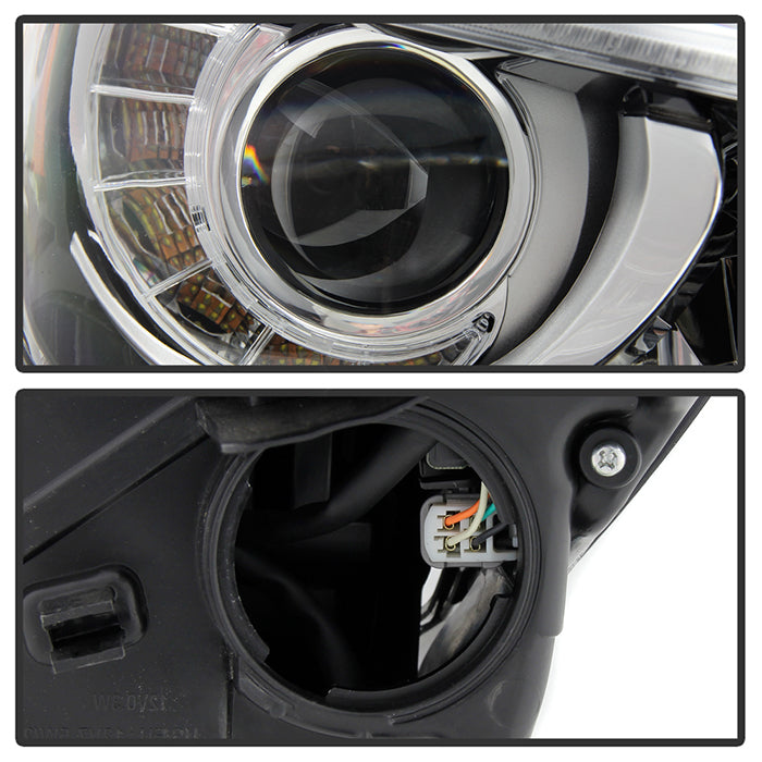 SPYDER 14-17 Infiniti Q50 4Dr HID (w/o Adaptive) Projector Headlights - OE Right 9946295
