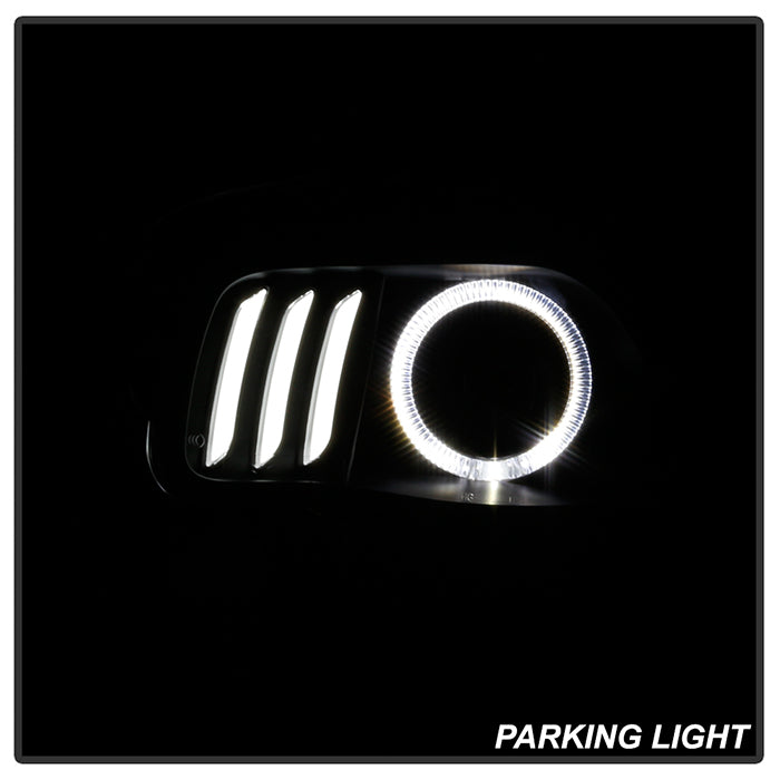 SPYDER xTune 14-17 Jeep Cherokee Halogen Model Only LED Light Bar Proj Headlights - Blk - PRO-JH-JC14-LB-BK 9047183