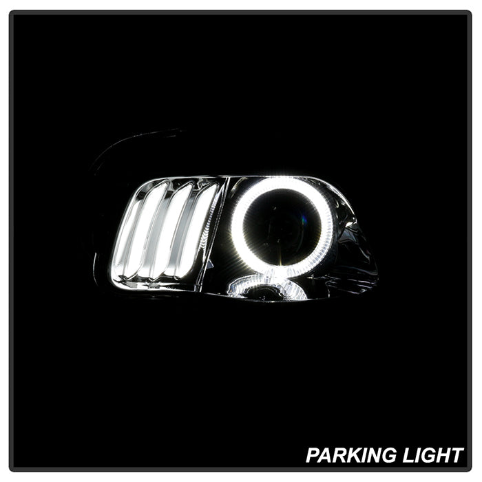SPYDER xTune 14-17 Jeep Cherokee Halogen Model Only LED Light Bar Proj Headlights - Chro - PRO-JH-JC14-LB-C 9047190