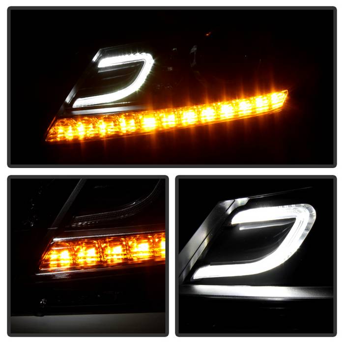 SPYDER Xtune Mercedes C-Class 12-14 Projector Headlights OE Style Model Only Black PRO-JH-MBW20412-NA-BK 9932656