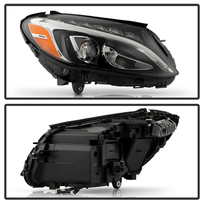 SPYDER Xtune 15-18 Mercedes C Class LED Single Projector Headlight - OE Right PRO-JH-MBW20515-FLED-OE-R 9959387