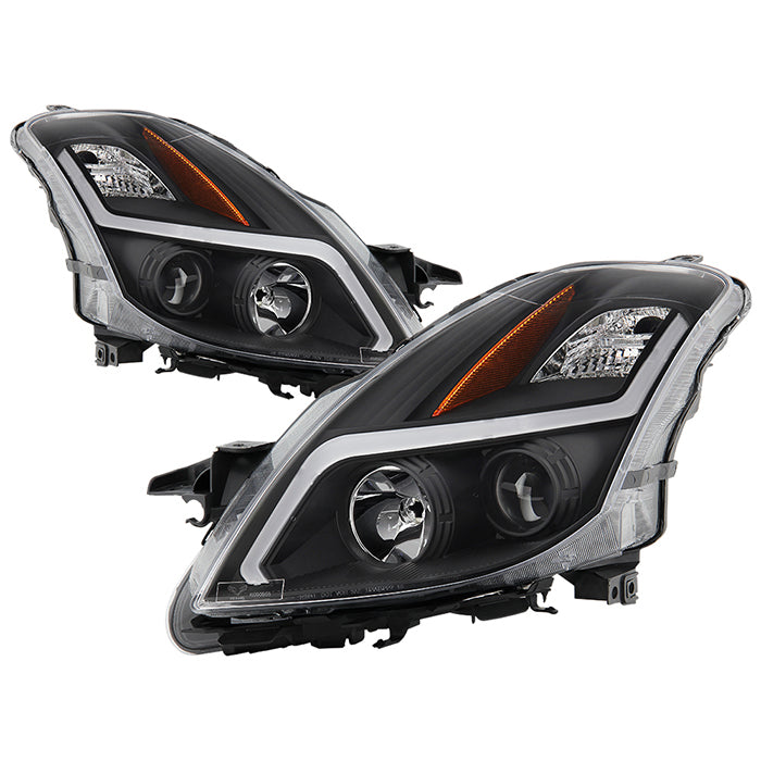 SPYDER 08-09 Nissan Altima Coupe (Halogen Only) Headlights - Black (PRO-JH-NA08-2D-LB-BK) 9047572