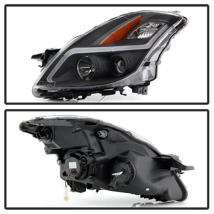 SPYDER 08-09 Nissan Altima Coupe (Halogen Only) Headlights - Black (PRO-JH-NA08-2D-LB-BK) 9047572