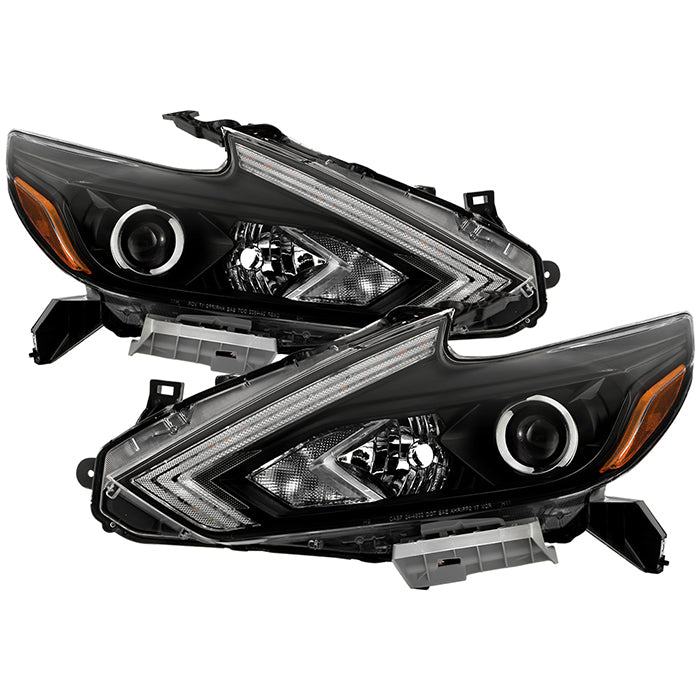 SPYDER xTune 16-18 Nissan Altima Sequential LED High/Low Headlights - Black (PRO-JH-NA16-SB-LED-BK) 9950643