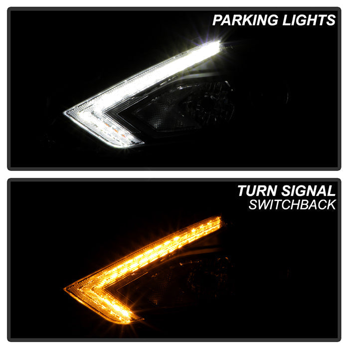 SPYDER xTune 16-18 Nissan Altima Sequential LED High/Low Headlights - Black (PRO-JH-NA16-SB-LED-BK) 9950643