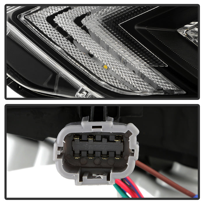 SPYDER xTune 16-18 Nissan Altima Sequential LED High/Low Headlights - Black (PRO-JH-NA16-SB-LED-BK) 9950643