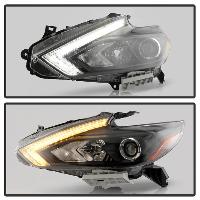 SPYDER xTune 16-18 Nissan Altima Sequential LED High/Low Headlights - Black (PRO-JH-NA16-SB-LED-BK) 9950643