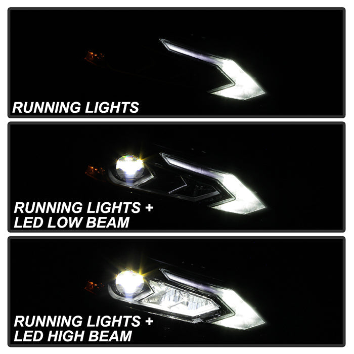 xTune Nissan Altima 19-20 4Dr w High Beam LED Projector Headlight- OE Right PRO-JH-NA20-HBA-LED-OE-R 9949395
