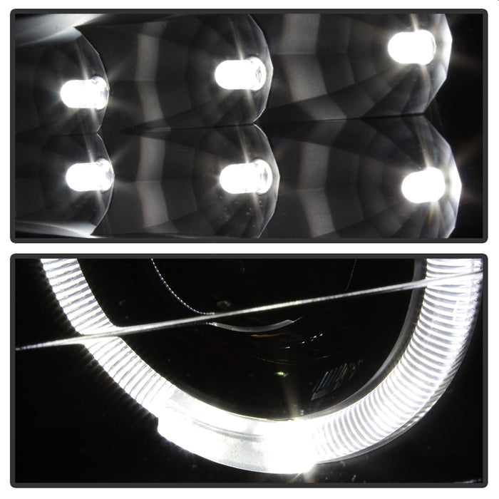 SPYDER Xtune Nissan Titan 04-14 Projector Headlights LED Halo Black PRO-JH-NTI04-LED-BK 5077103