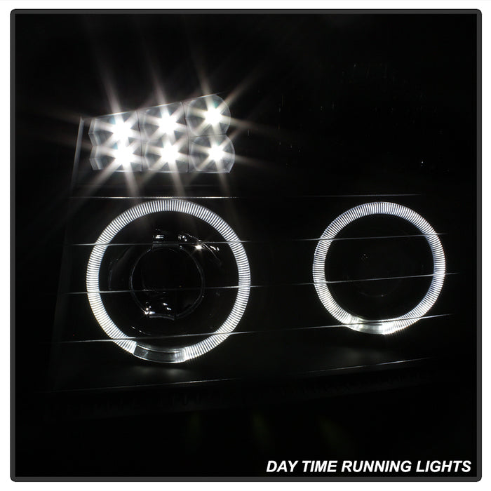 SPYDER Xtune Nissan Titan 04-14 Projector Headlights LED Halo Black PRO-JH-NTI04-LED-BK 5077103