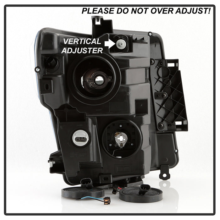 Xtune Nissan Titan (Halogen Only) 06-20 Projector Headlights Black Smoked PRO-JH-NTI16-LBBRL-BSM 9049231