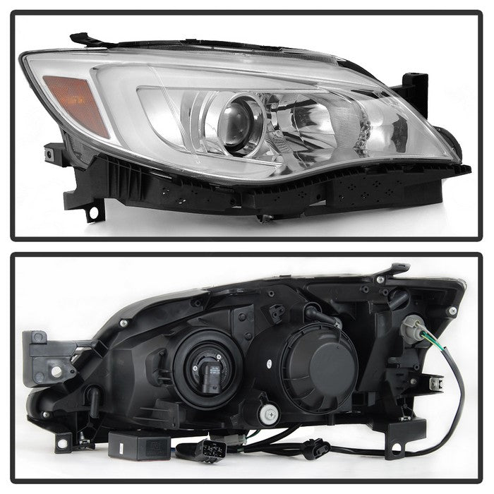 SPYDER xTune Subaru Impreza WRX Halogen Only 08-14 Projector Headlights - Chrome PRO-JH-SI08-LBDRL-C 9039362