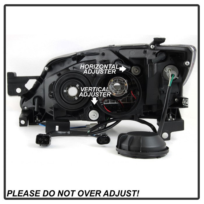 SPYDER xTune Subaru Impreza WRX Halogen Only 08-14 Projector Headlights - Chrome PRO-JH-SI08-LBDRL-C 9039362