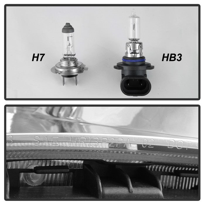 SPYDER xTune Subaru Impreza WRX Halogen Only 08-14 Projector Headlights - Chrome PRO-JH-SI08-LBDRL-C 9039362