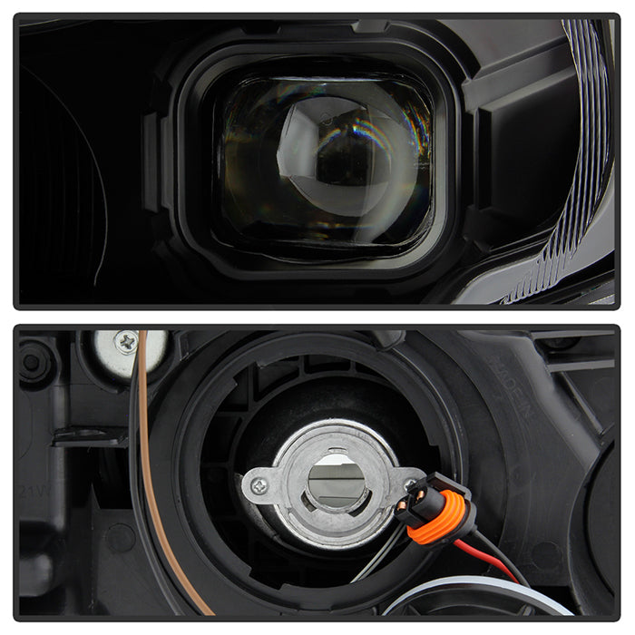 SPYDER xTune 12-16 Subaru Impreza DRL LED Light Bar Proj. Headlights - Black Smoked (PRO-JH-SI13-LB-BSM) 9048685