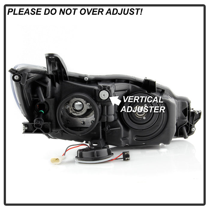 SPYDER xTune 15-17 Toyota Camry Halo Model Only LED Light Bar Proj Headlights - Blk - PRO-JH-TCAM15-LB-BK 9047237