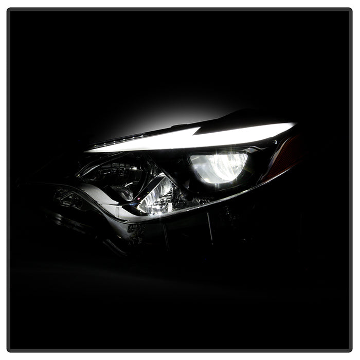 SPYDER xTune 14-16 Toyota Corolla w/LED DRL (OE Style) Headlights - Black w/ Chrome (PRO-JH-TCOL14-LED-BK) 9950605