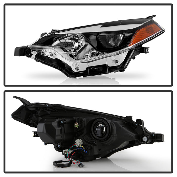 SPYDER xTune 14-16 Toyota Corolla w/LED DRL (OE Style) Headlights - Black w/ Chrome (PRO-JH-TCOL14-LED-BK) 9950605