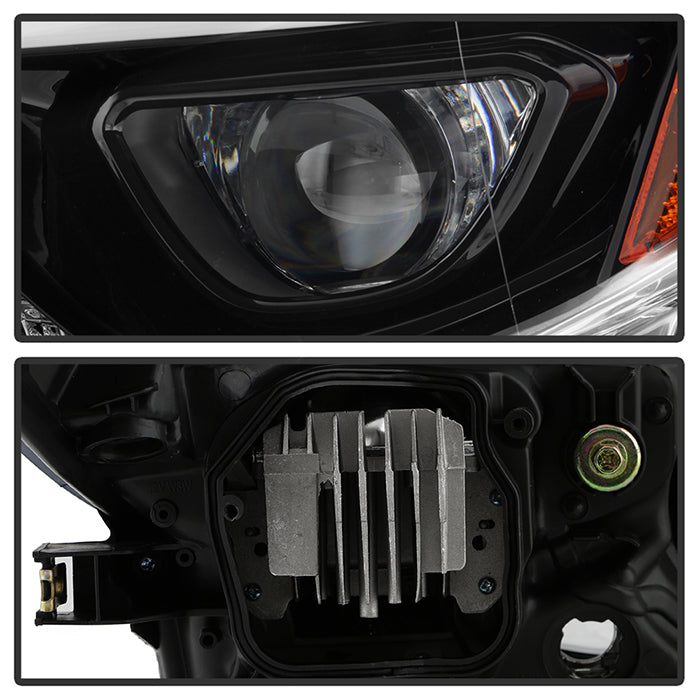 SPYDER xTune 14-16 Toyota Corolla w/LED DRL (OE Style) Headlights - Black w/ Chrome (PRO-JH-TCOL14-LED-BK) 9950605