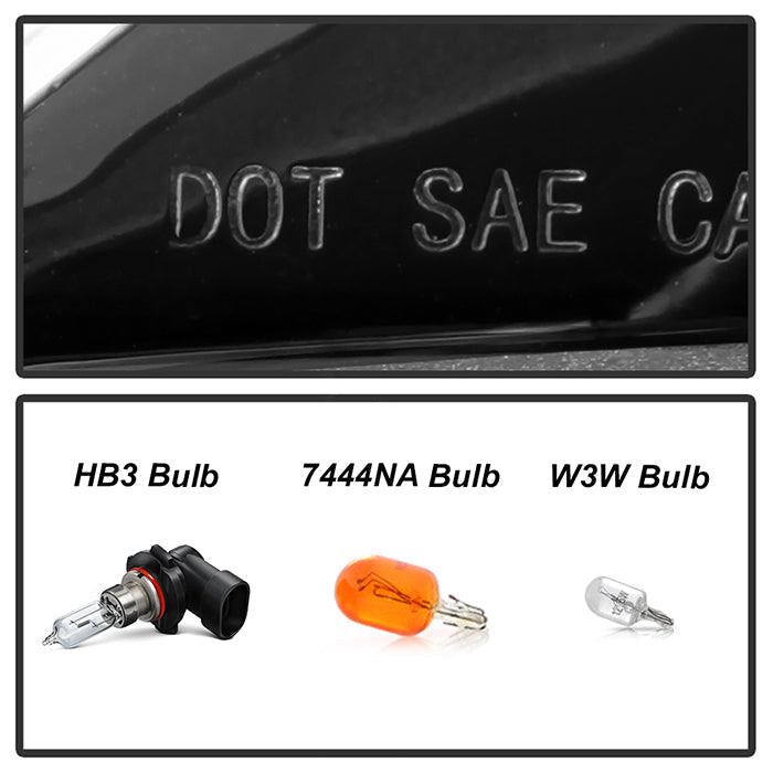 SPYDER xTune 14-16 Toyota Corolla w/LED DRL (OE Style) Headlights - Black w/ Chrome (PRO-JH-TCOL14-LED-BK) 9950605