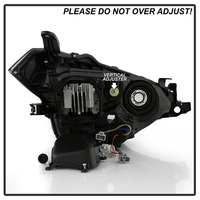 SPYDER xTune 14-16 Toyota Corolla w/LED DRL (OE Style) Headlights - Black w/ Chrome (PRO-JH-TCOL14-LED-BK) 9950605