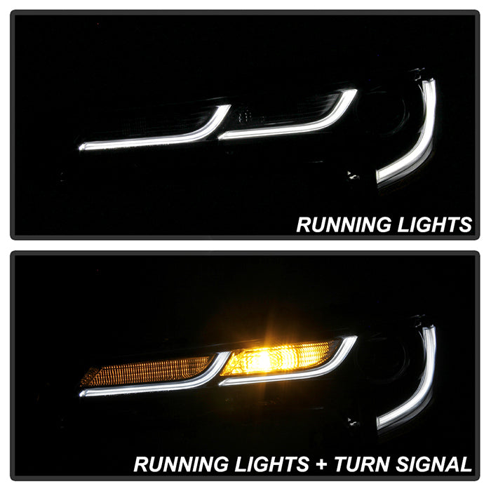 xTune US Built Toyota Corolla 18-20 L LE LED Proj Headlights-SE Style Black PRO-JH-TCOL20LUS-LED-BK 9949326