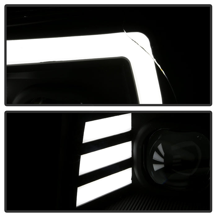 xTune Toyota Tacoma 05-11 LED Light Bar Projector Headlights - Black PRO-JH-TT05-LB-BK 9050145