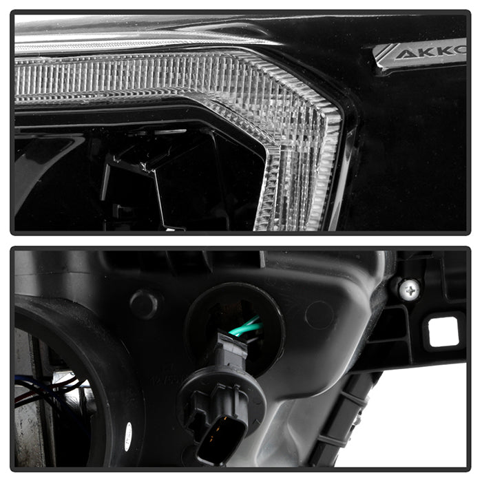 xTune Toyota Tacoma 16-19 SR SR5 Model LED DRL Projector Headlights- Black PRO-JH-TTA16-FLED-SR-BK 9050060