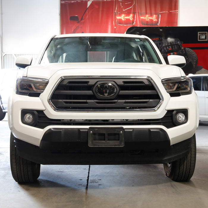 xTune Toyota Tacoma 16-19 SR SR5 Model LED DRL Projector Headlights- Black PRO-JH-TTA16-FLED-SR-BK 9050060