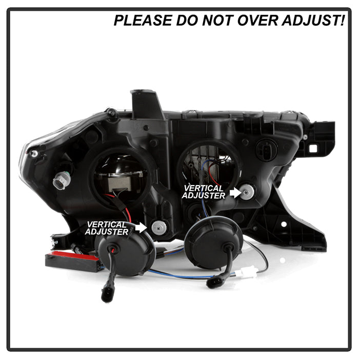 xTune Toyota Tacoma 16-19 SR & SR5 Model LED DRL Projector Headlights- Chrome PRO-JH-TTA16-FLED-SR-C 9050077