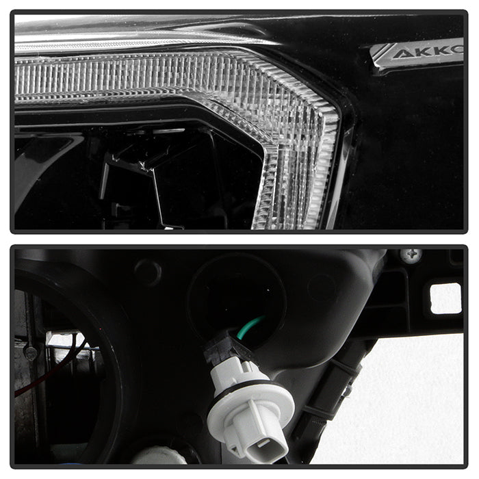 xTune Toyota Tacoma 2016-2019 TRD LED DRL Projector Headlights- Black PRO-JH-TTA16-FLED-TRD-BK 9050084