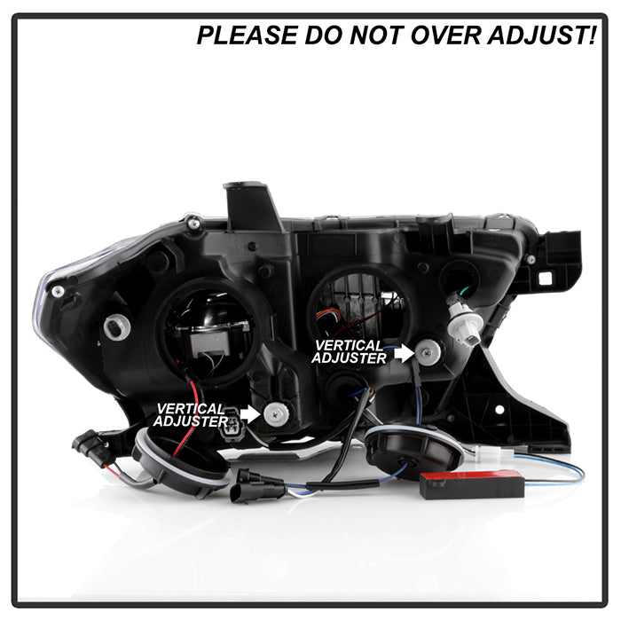 xTune Toyota Tacoma 2016-2019 TRD LED DRL Projector Headlights- Black PRO-JH-TTA16-FLED-TRD-BK 9050084