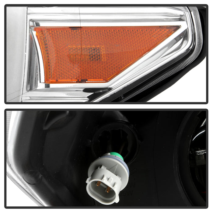 xTune Toyota Tacoma 16-19 TRD Model LED DRL Projector Headlights- Chrome PRO-JH-TTA16-FLED-TRD-C 9050091