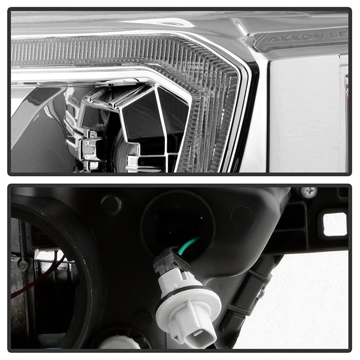 xTune Toyota Tacoma 16-19 TRD Model LED DRL Projector Headlights- Chrome PRO-JH-TTA16-FLED-TRD-C 9050091
