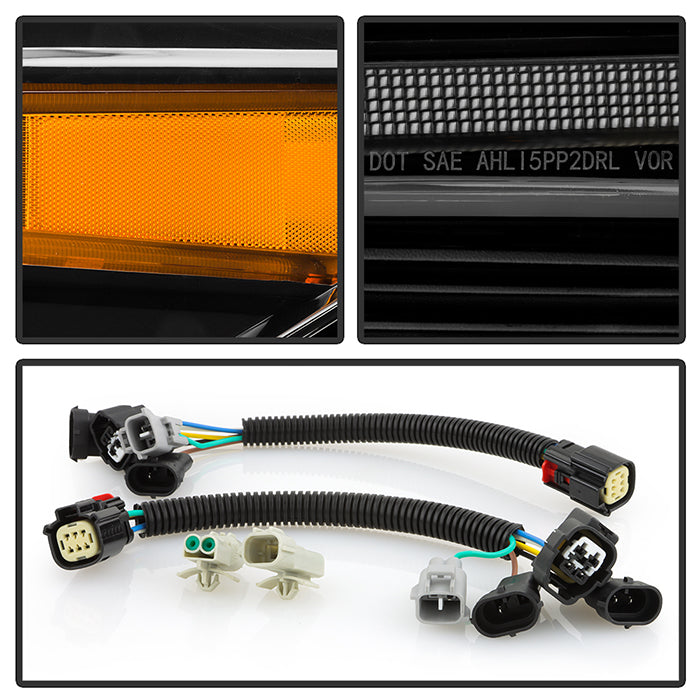SPYDER Xtune 16-22 Toyota Tacoma Full LED w/DRL Headlight - Black (PRO-JH-TTA20-FLED-AM-BK) 9953354