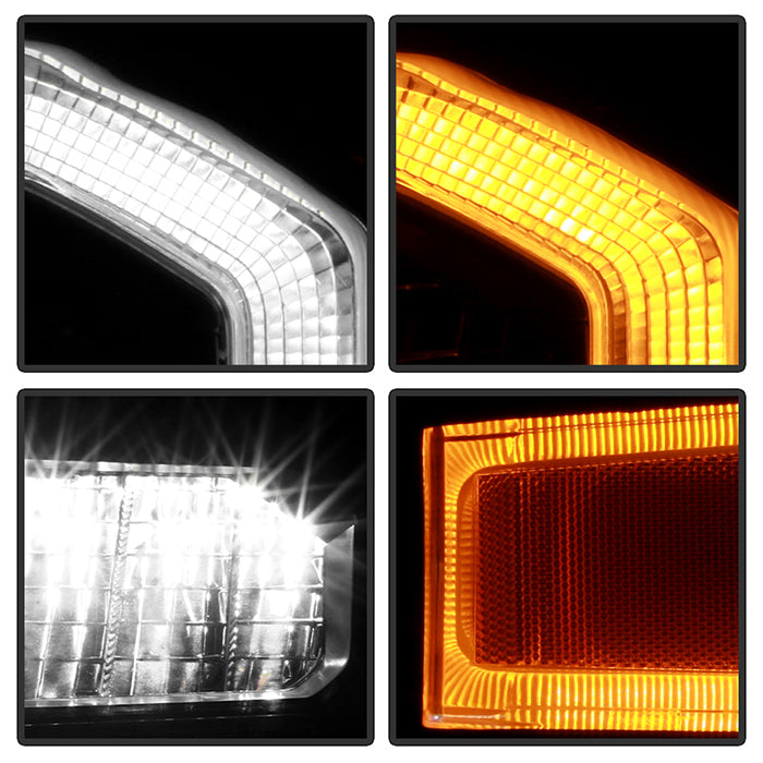 SPYDER Xtune 16-22 Toyota Tacoma Full LED w/DRL Headlight - Black (PRO-JH-TTA20-FLED-AM-BK) 9953354