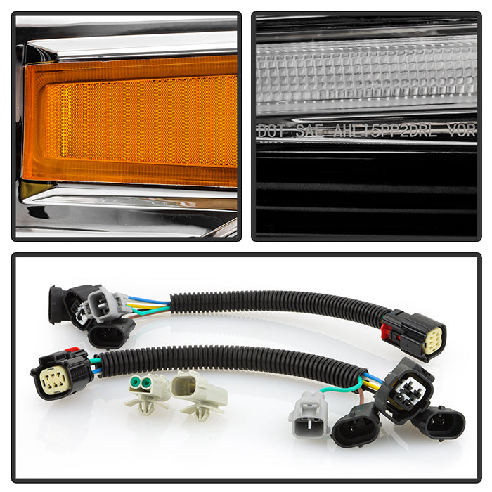 SPYDER Xtune 16-22 Toyota Tacoma Full LED w/DRL Headlight - Chrome (PRO-JH-TTA20-FLED-AM-C) 9953347