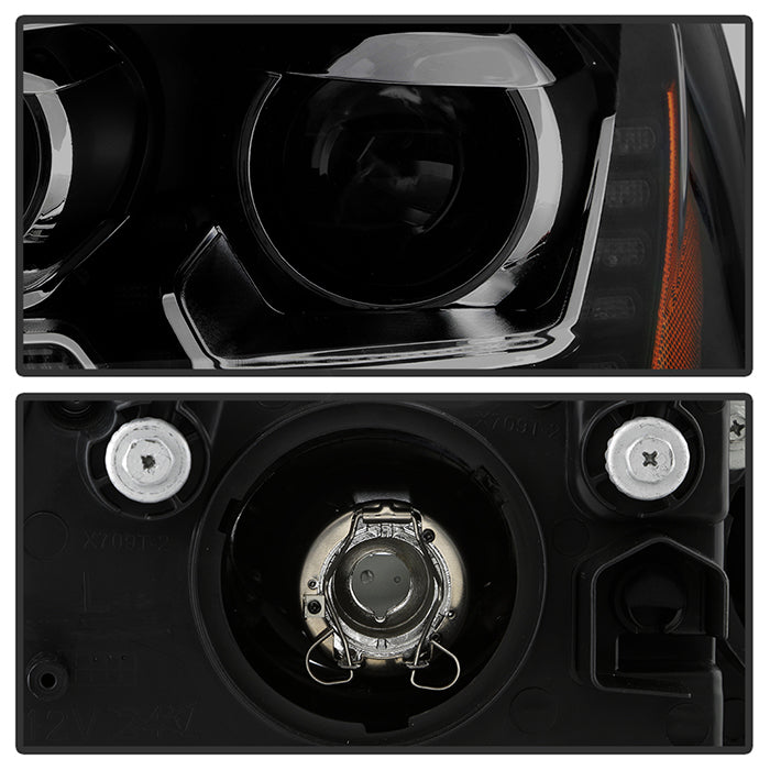 SPYDER xTune Volkswagen Jetta 11-14 DRL Projector Headlights - Black Smoked PRO-JH-VJ11-DRL-BSM 9036682