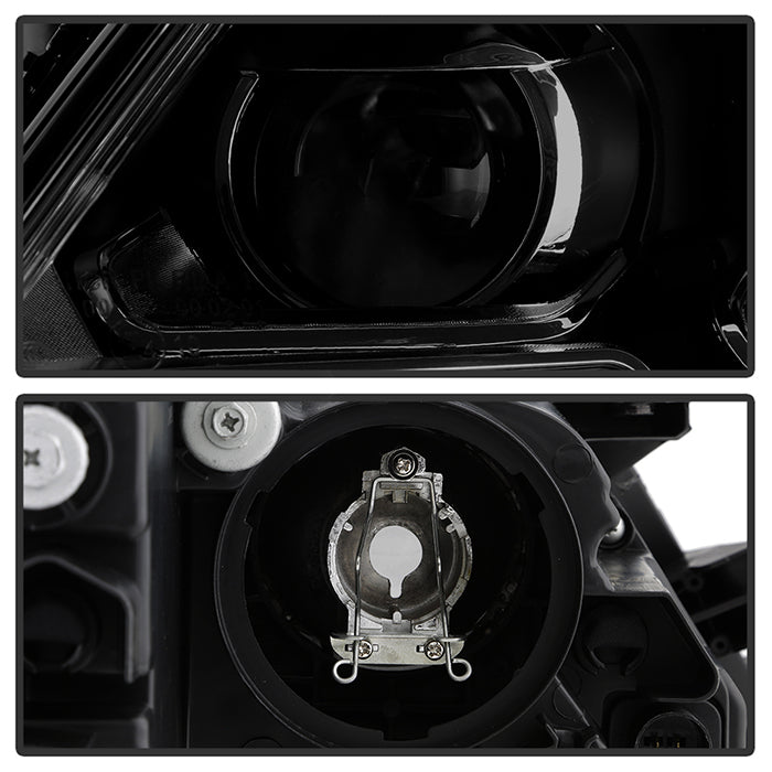 SPYDER xTune Volkswagen Jetta 11-14 DRL Projector Headlights - Black Smoked PRO-JH-VJ11-DRL-BSM 9036682