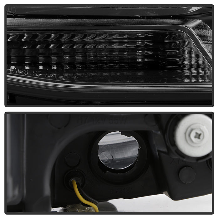 SPYDER xTune Volkswagen Jetta 11-14 DRL Projector Headlights - Black Smoked PRO-JH-VJ11-DRL-BSM 9036682