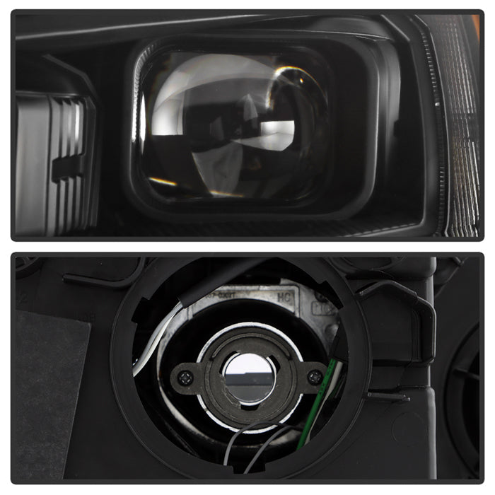 SPYDER xTune VW Jetta 11-18 *Halogen Only* Proj. Headlights w/ Light Bar - Blk PRO-JH-VJ11-LBDRL-BK 9055560