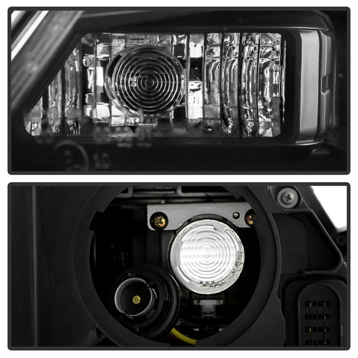 SPYDER xTune VW Jetta 11-18 *Halogen Only* Proj. Headlights w/ Light Bar - Blk PRO-JH-VJ11-LBDRL-BK 9055560