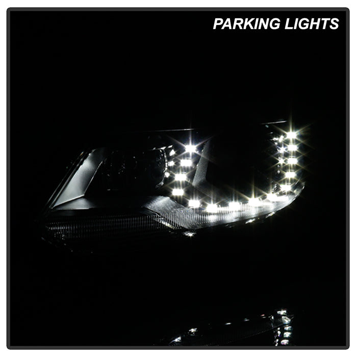 SPYDER VW Tiguan 12-17 LED/DRL Projector Headlights Chrome PRO-JH-VWT12-LED-C 9948527