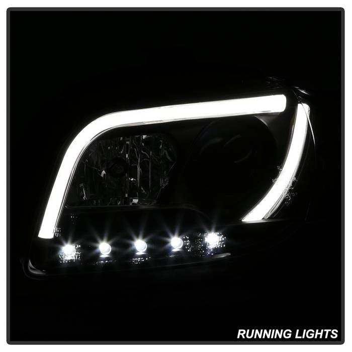 Spyder Audi A4 06-08 Projector Headlights Halogen Only - Light Tube DRL Blk PRO-YD-AA405-LTDRL-G2-BK 5071842