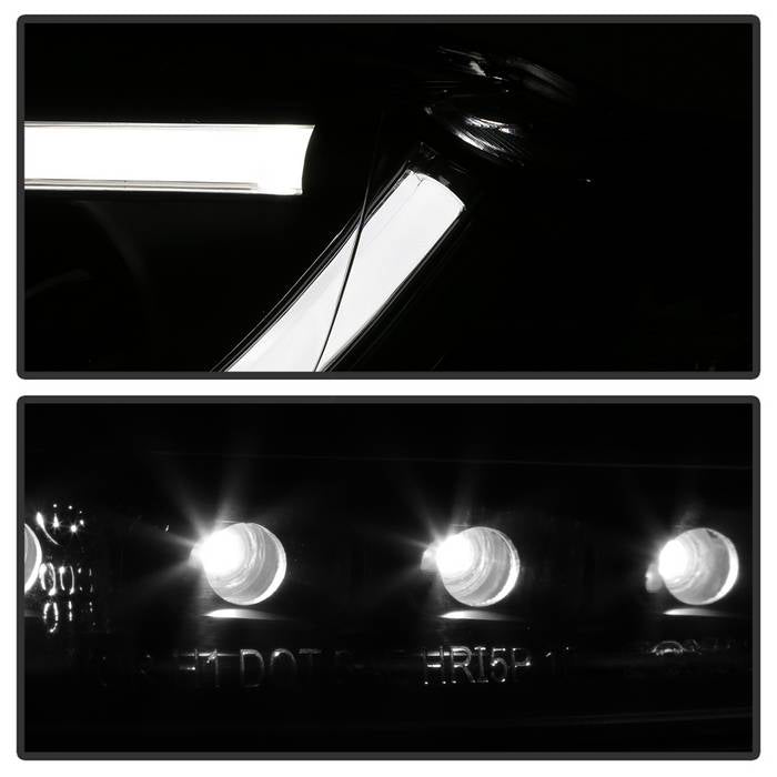 Spyder Audi A4 06-08 Projector Headlights Halogen Only - Light Tube DRL Blk PRO-YD-AA405-LTDRL-G2-BK 5071842