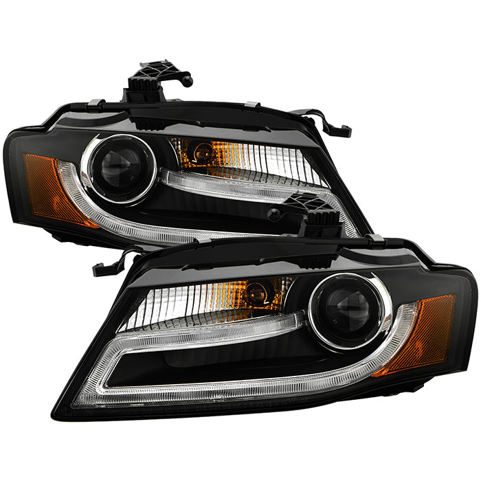 Spyder Audi A4 09-12 Projector Headlights Xenon/HID Model Only - DRL LED Blk PRO-YD-AA408-HID-DRL-BK 5080752