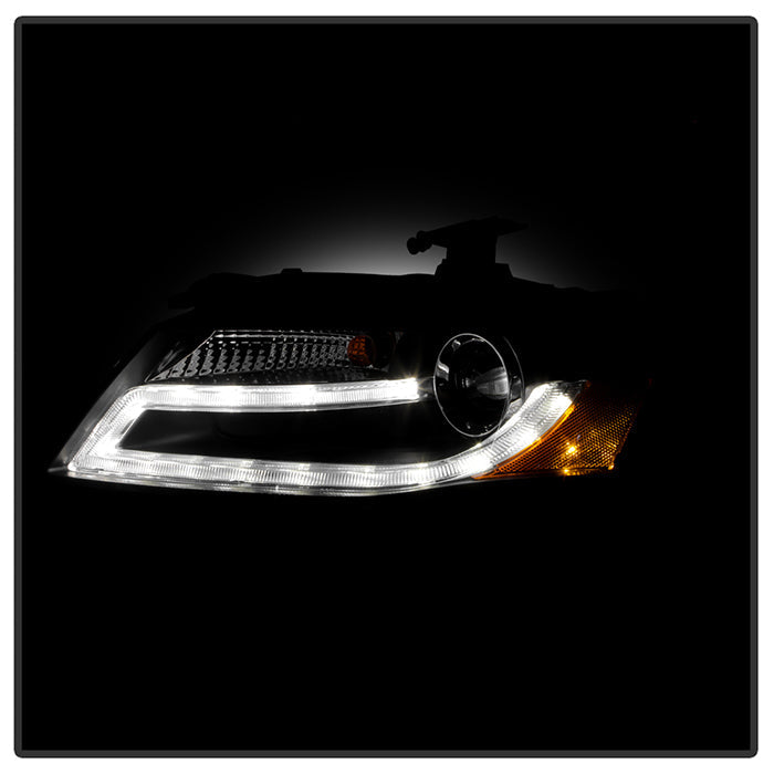 Spyder Audi A4 09-12 Projector Headlights Xenon/HID Model Only - DRL LED Blk PRO-YD-AA408-HID-DRL-BK 5080752