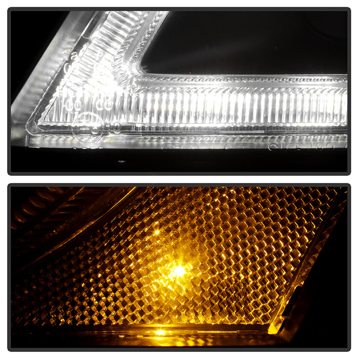 Spyder Audi A4 09-12 Projector Headlights Xenon/HID Model Only - DRL LED Blk PRO-YD-AA408-HID-DRL-BK 5080752