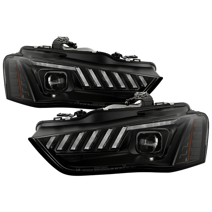 Spyder 13-16 Audi A4/S4 HID Model Only High-Power LED Headlights - Black PRO-YD-AA413HIDAP-BK 5088352